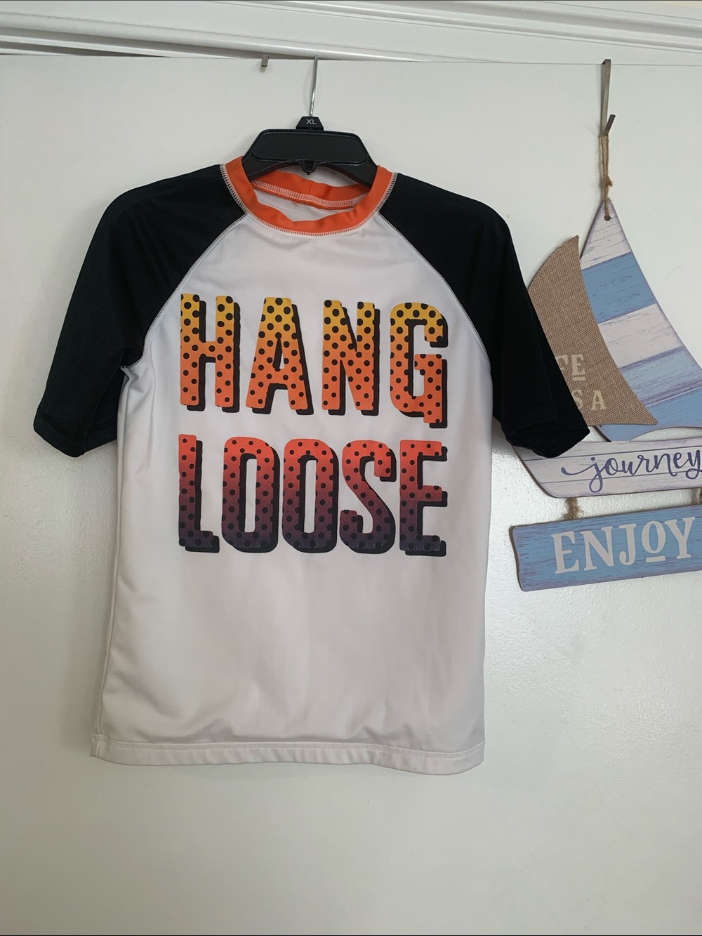 Gymboree White Girls' Top with Orange Logo